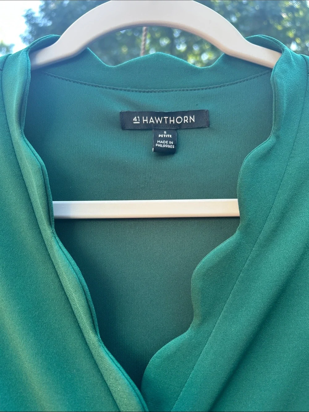 41 Hawthorn Wrap Dress with Scalloped V-Neck